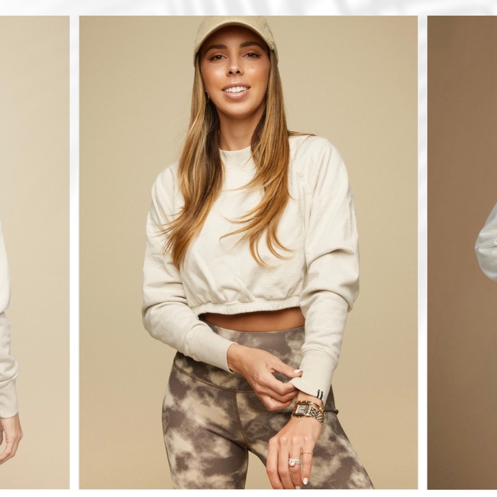 Tan + lines by Sivan Ayla valley sweatshirt